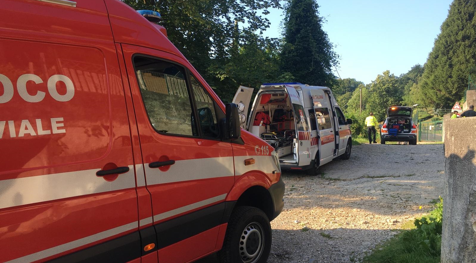 RONCAIOLO INCIDENTE IN BICICLETTA 32ENNE FERITO IN CODICE GIALLO